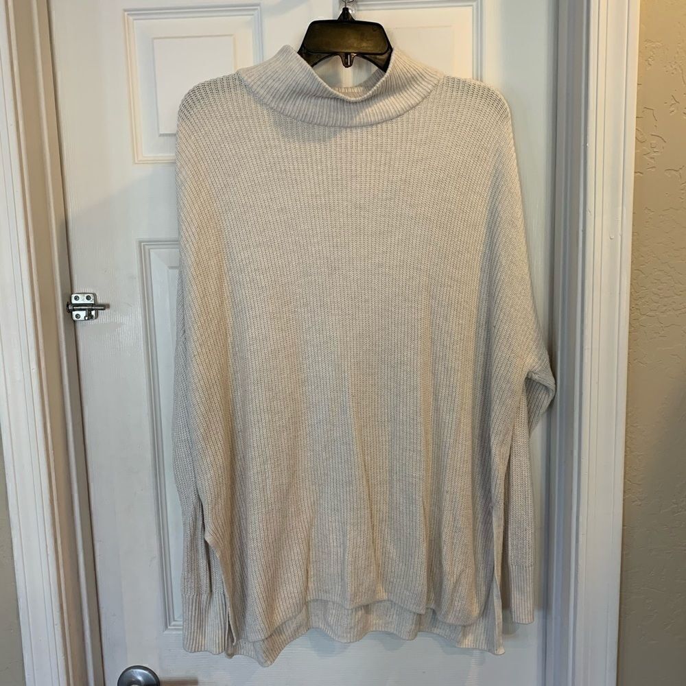 Sonoma Oatmeal Colored Mock Turtleneck Sweater